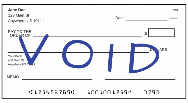 how to void a check